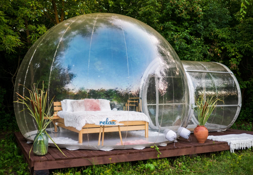 winter bubble tent